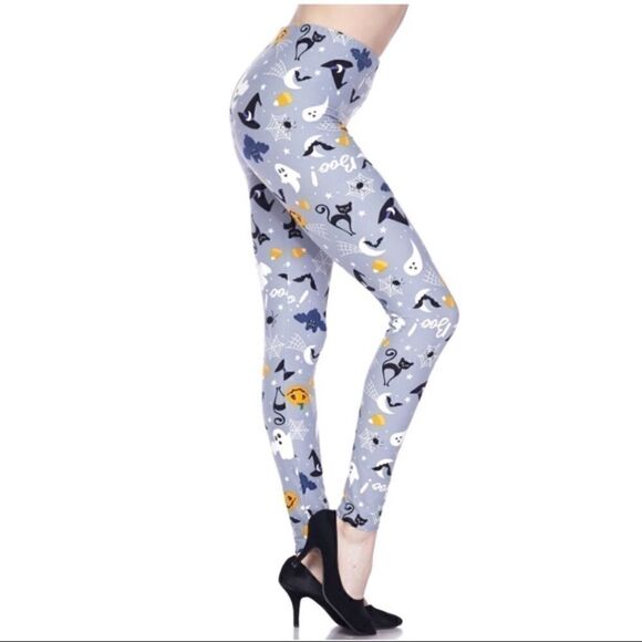 Halloween Print Leggings  - Picture 1 of 2